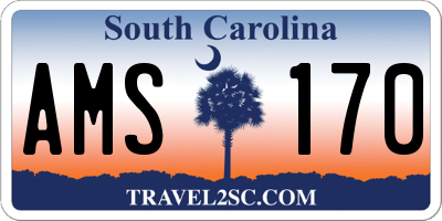 SC license plate AMS170