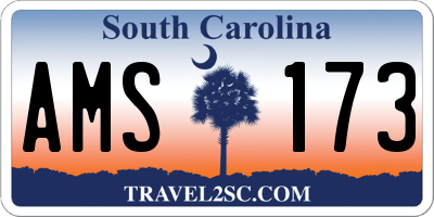 SC license plate AMS173
