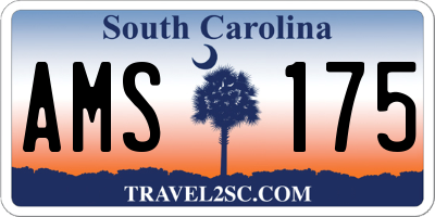 SC license plate AMS175
