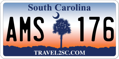 SC license plate AMS176