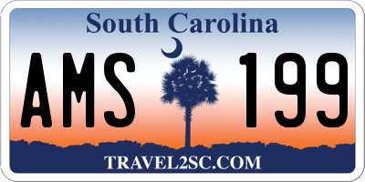 SC license plate AMS199