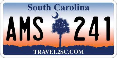 SC license plate AMS241