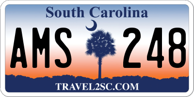 SC license plate AMS248