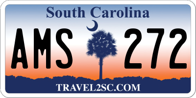 SC license plate AMS272