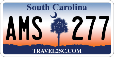 SC license plate AMS277