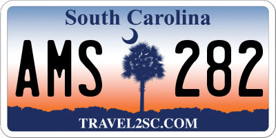 SC license plate AMS282