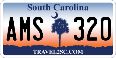 SC license plate AMS320