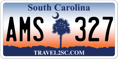 SC license plate AMS327