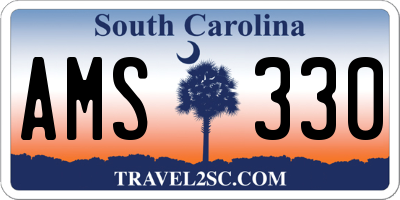 SC license plate AMS330