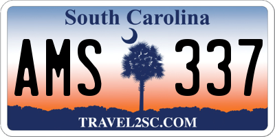 SC license plate AMS337