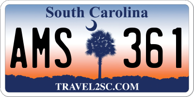 SC license plate AMS361