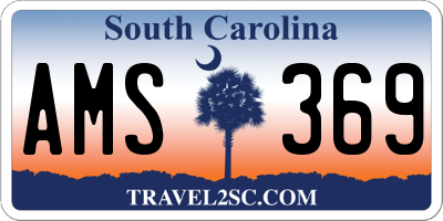 SC license plate AMS369