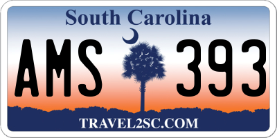 SC license plate AMS393
