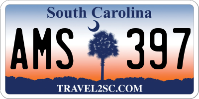 SC license plate AMS397