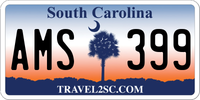 SC license plate AMS399