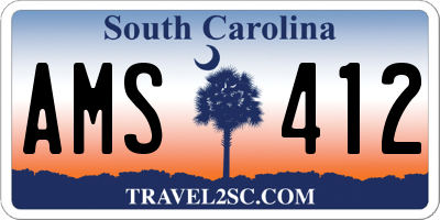 SC license plate AMS412