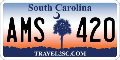 SC license plate AMS420