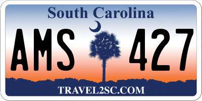 SC license plate AMS427