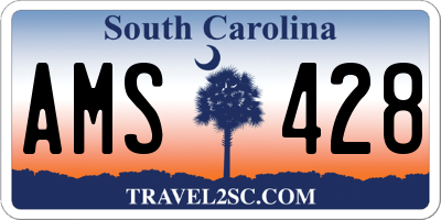 SC license plate AMS428