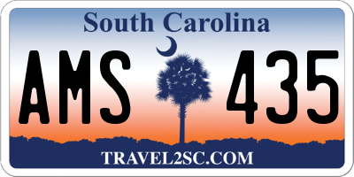 SC license plate AMS435