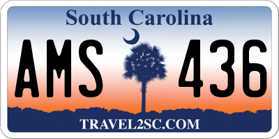 SC license plate AMS436
