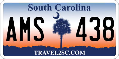 SC license plate AMS438