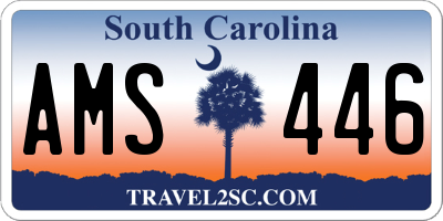 SC license plate AMS446