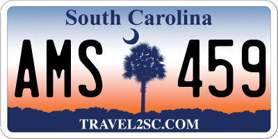 SC license plate AMS459