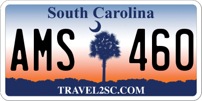 SC license plate AMS460