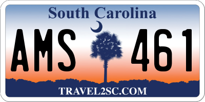 SC license plate AMS461