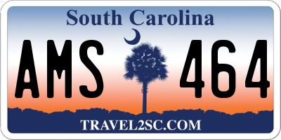 SC license plate AMS464