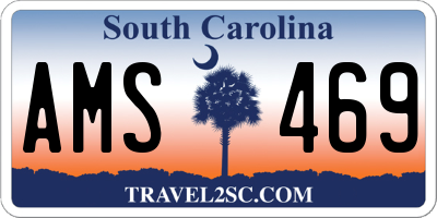 SC license plate AMS469