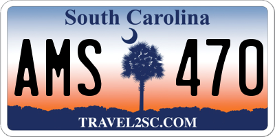 SC license plate AMS470