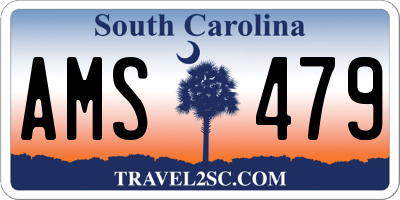 SC license plate AMS479