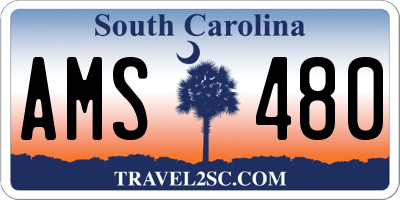 SC license plate AMS480