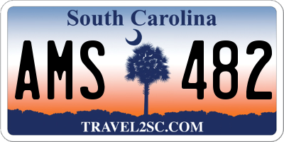 SC license plate AMS482