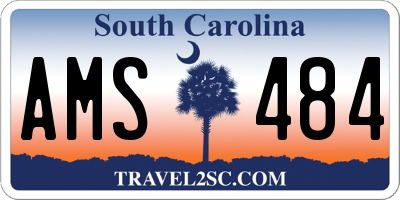 SC license plate AMS484
