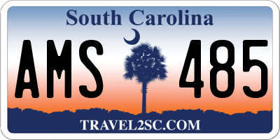 SC license plate AMS485