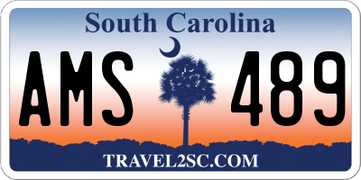 SC license plate AMS489