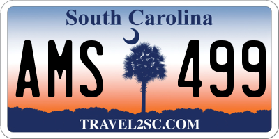 SC license plate AMS499
