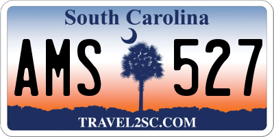 SC license plate AMS527