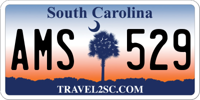 SC license plate AMS529