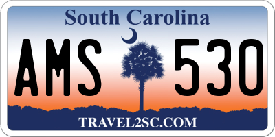 SC license plate AMS530