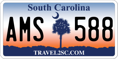 SC license plate AMS588