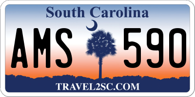 SC license plate AMS590