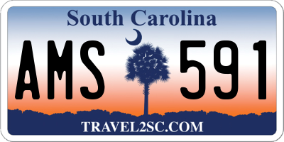 SC license plate AMS591