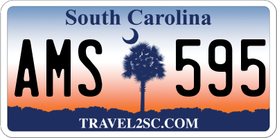 SC license plate AMS595