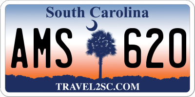 SC license plate AMS620