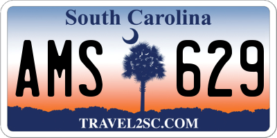 SC license plate AMS629