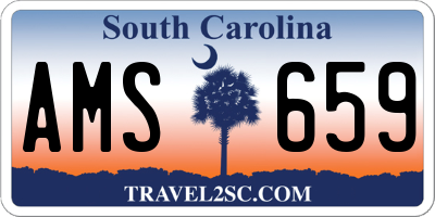 SC license plate AMS659